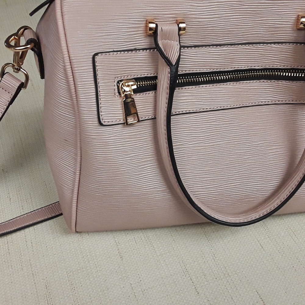 Blush Pink Satchel Crossbody Purse NWOT Boho - Picture 3 of 8